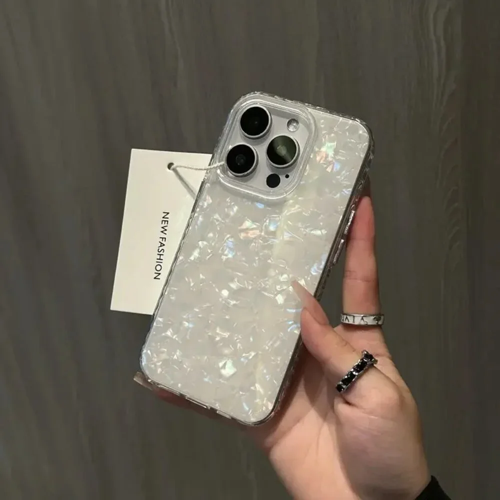 Apple iPhone 16 Pro Max Crystal Textured Holographic Full Protection phone case